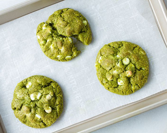 Recette : Cookie à la crème de pistache et chocolat blanc