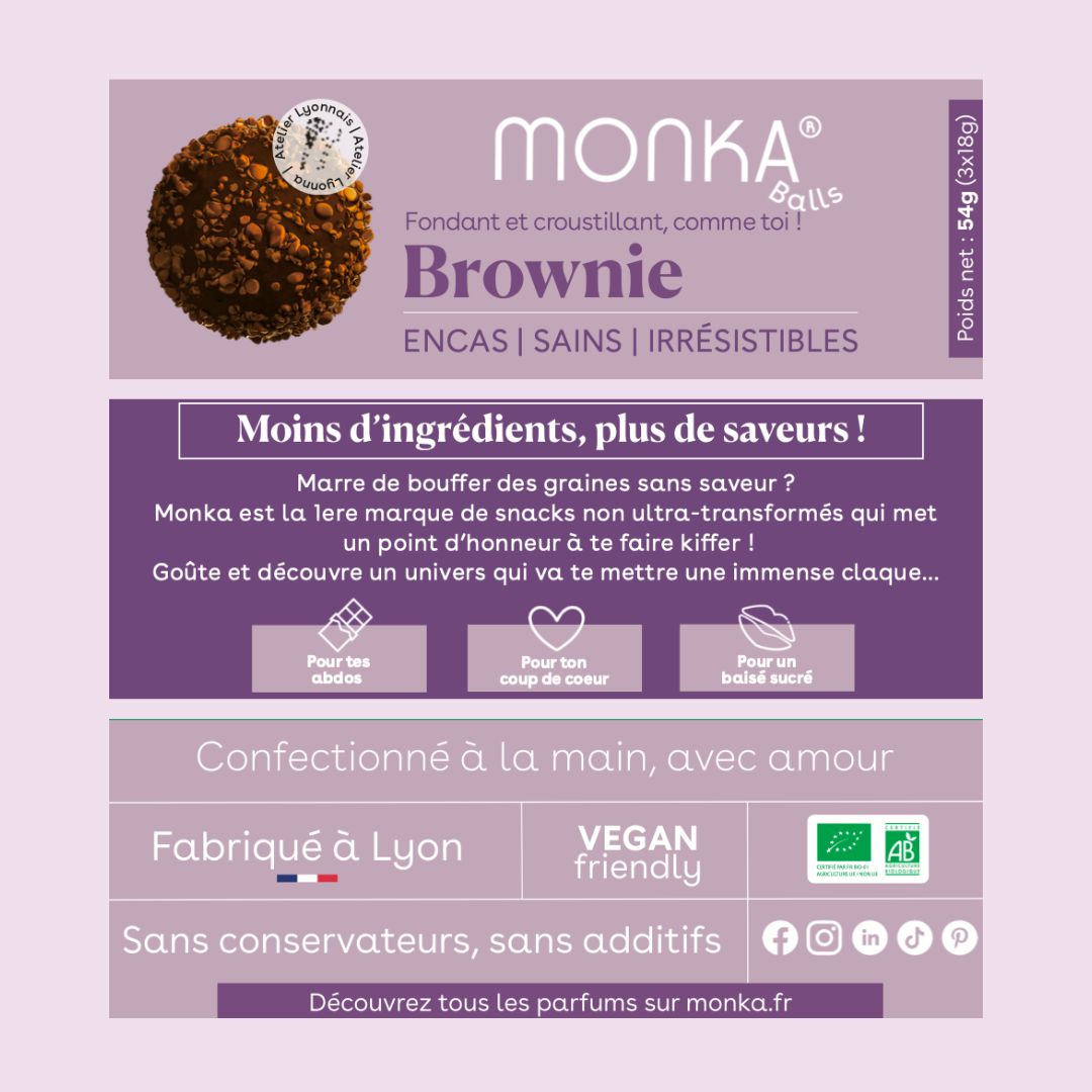 Monka Balls - Brownie x12 boites