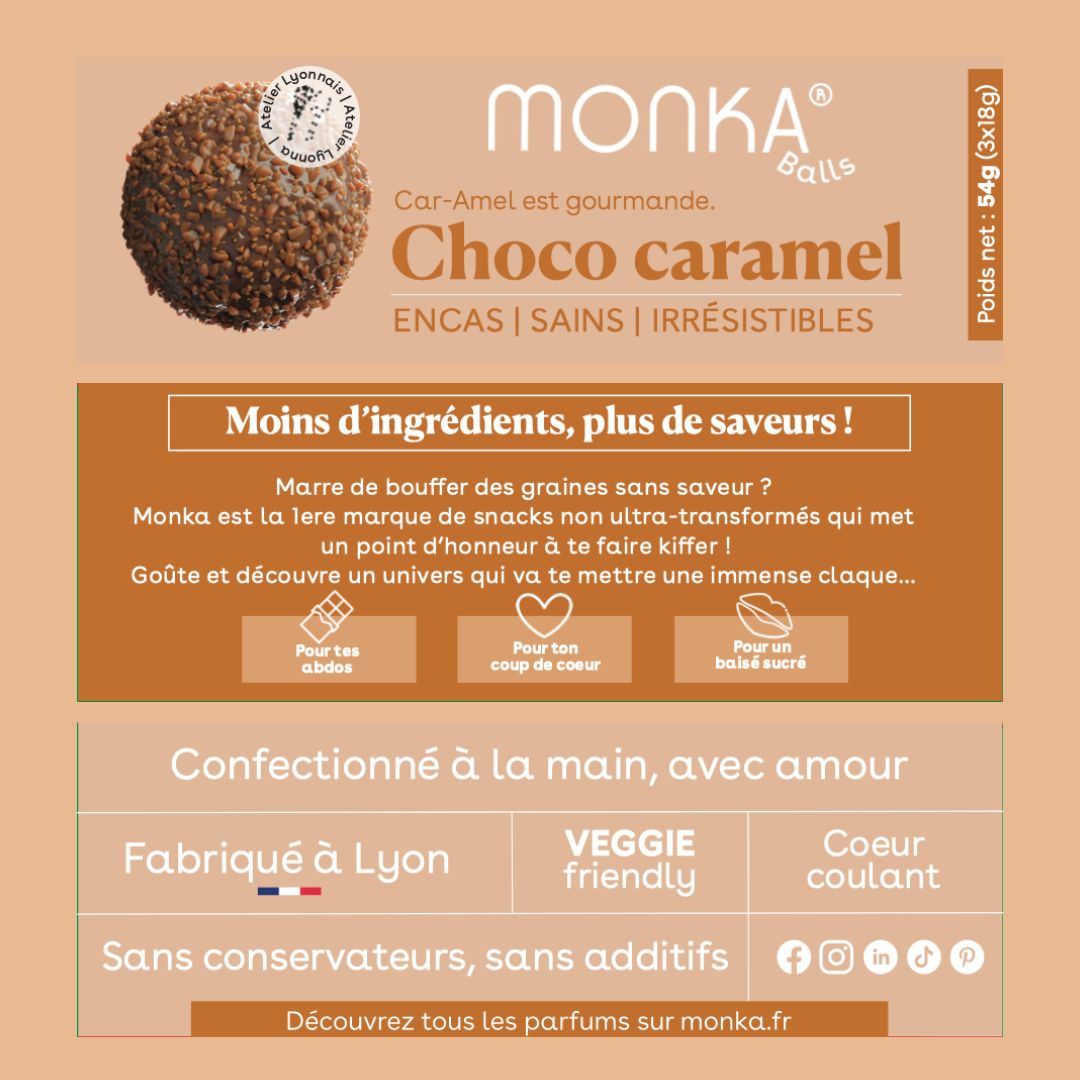 Monka Balls - Choco Caramel x12 boites