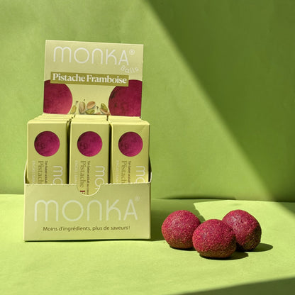 Monka Balls - Pistache Framboise x12 boîtes