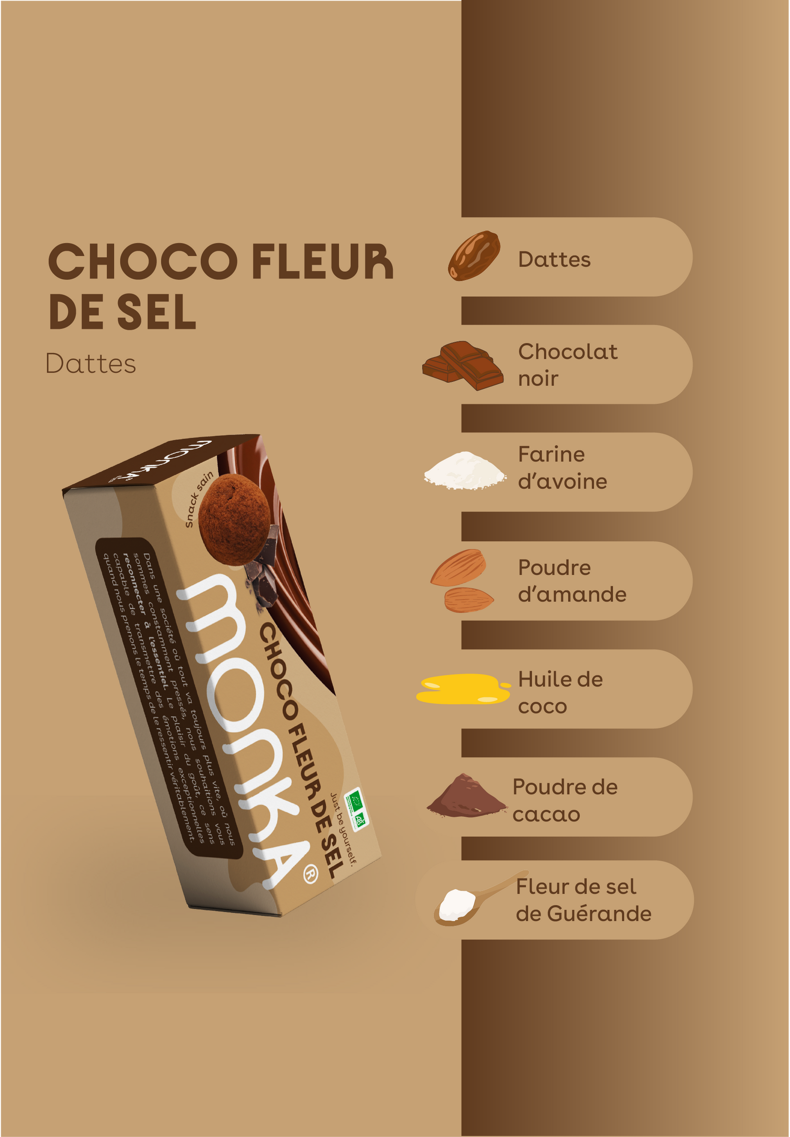 Monka Balls Choco Fleur de sel x 12 Boîtes