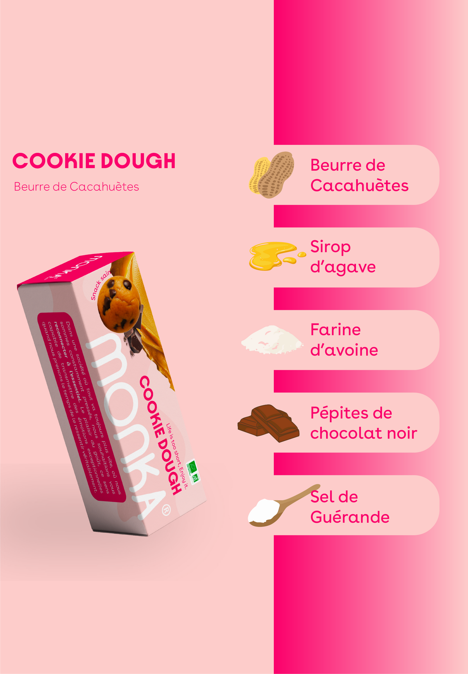 Monka Balls Cookie Dough x 12 Boîtes