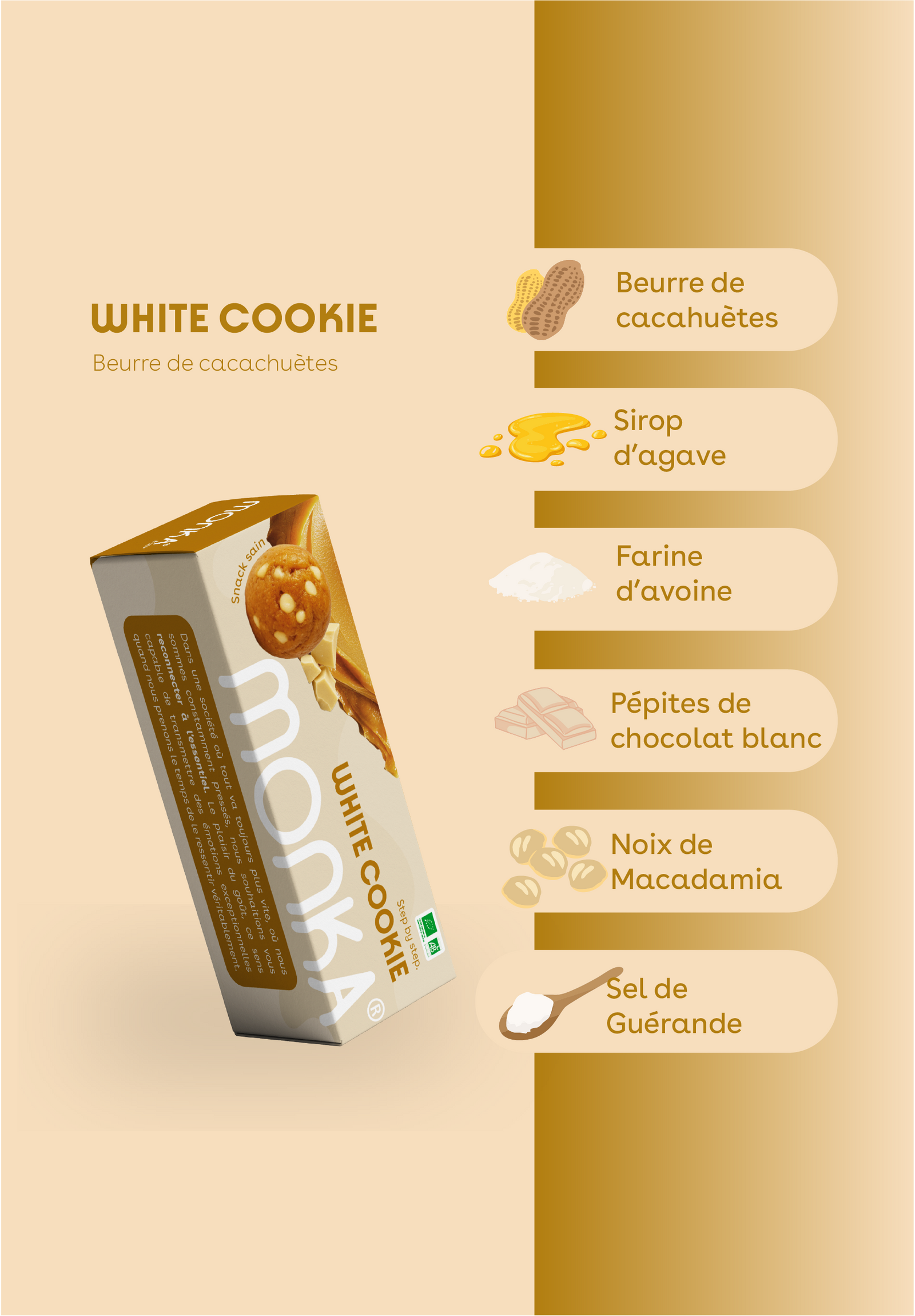 Monka Balls White Cookie x 12 Boites