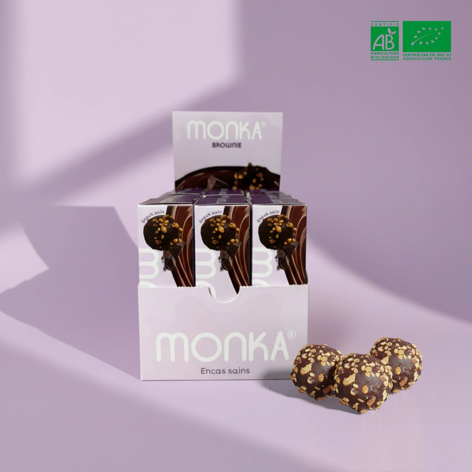 Monka Balls Brownie x 12 Boîtes