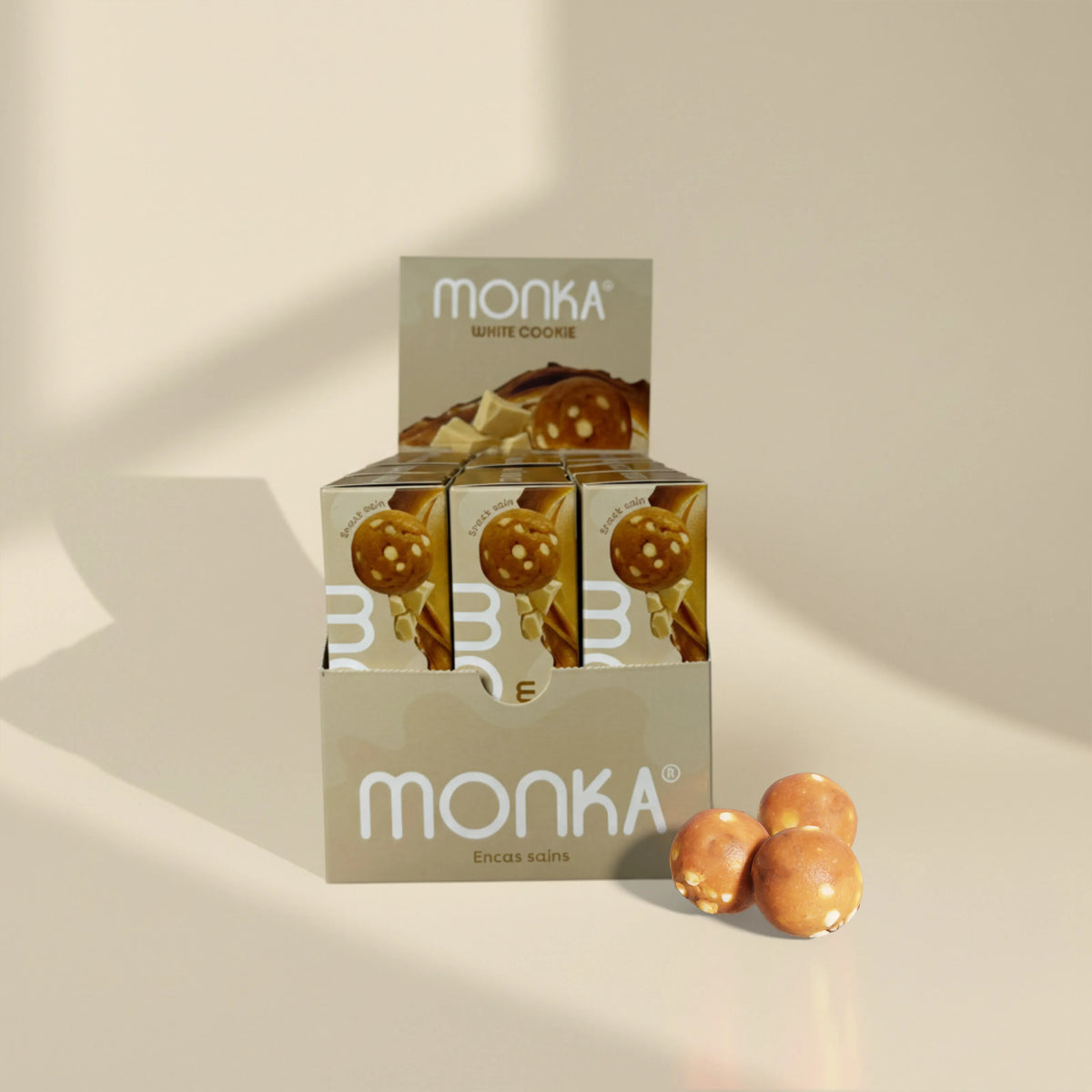 Monka Balls White Cookie x 12 Boites