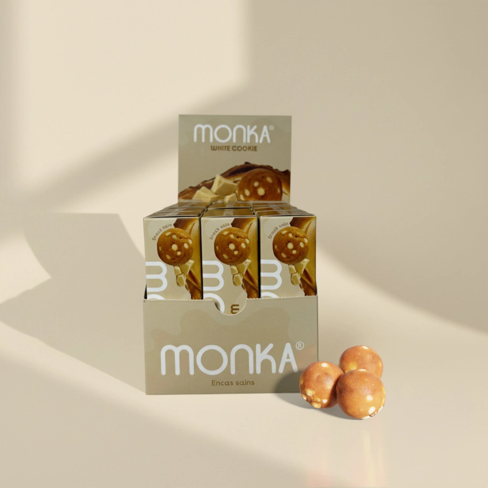 Monka Balls White Cookie x 12 Boites
