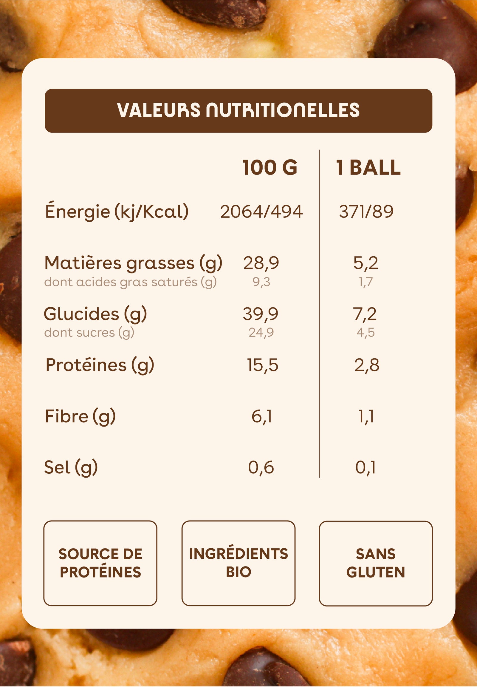 Monka Balls Cookie Dough x 12 Boites
