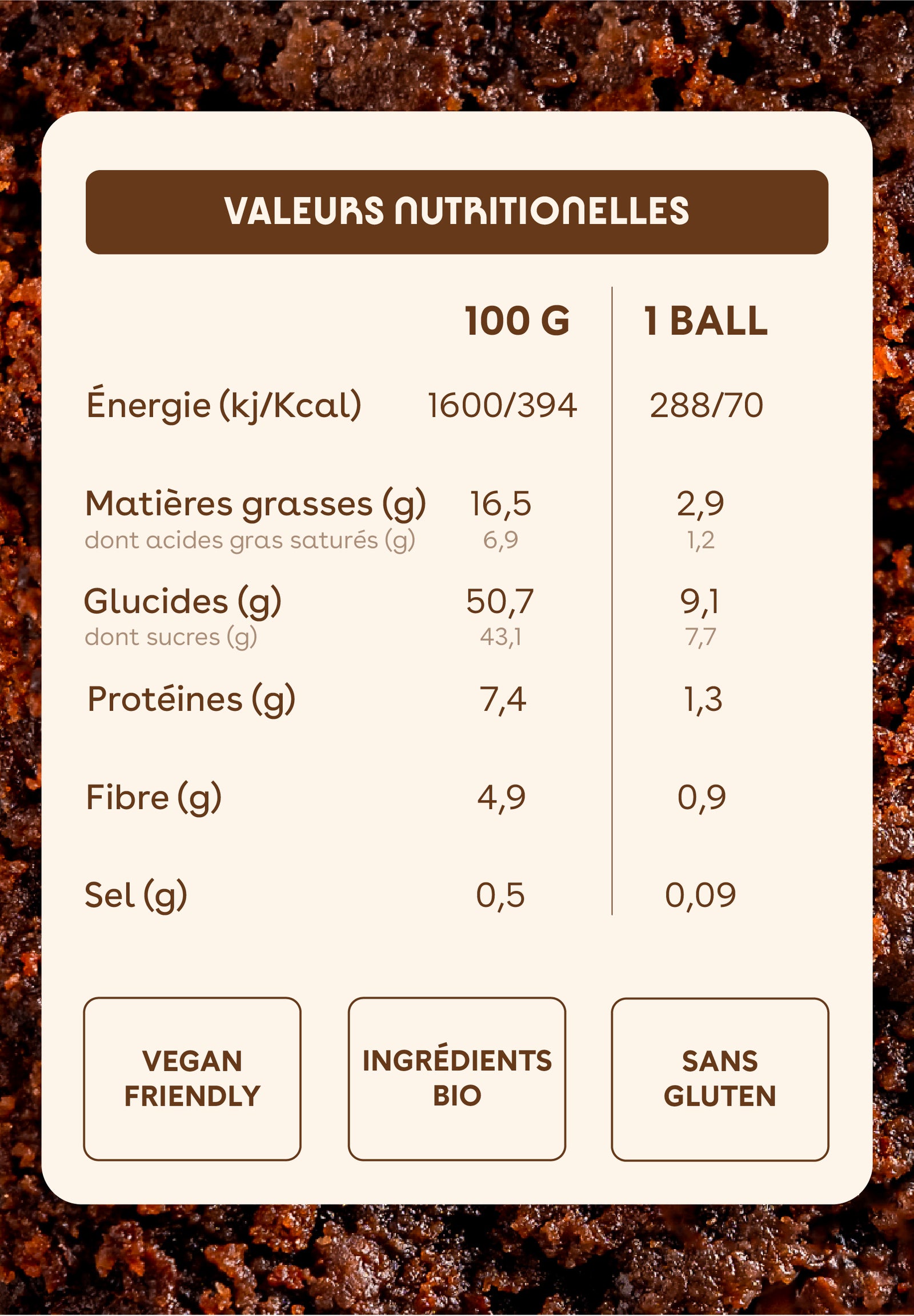 Monka Balls Brownie x 12 Boites