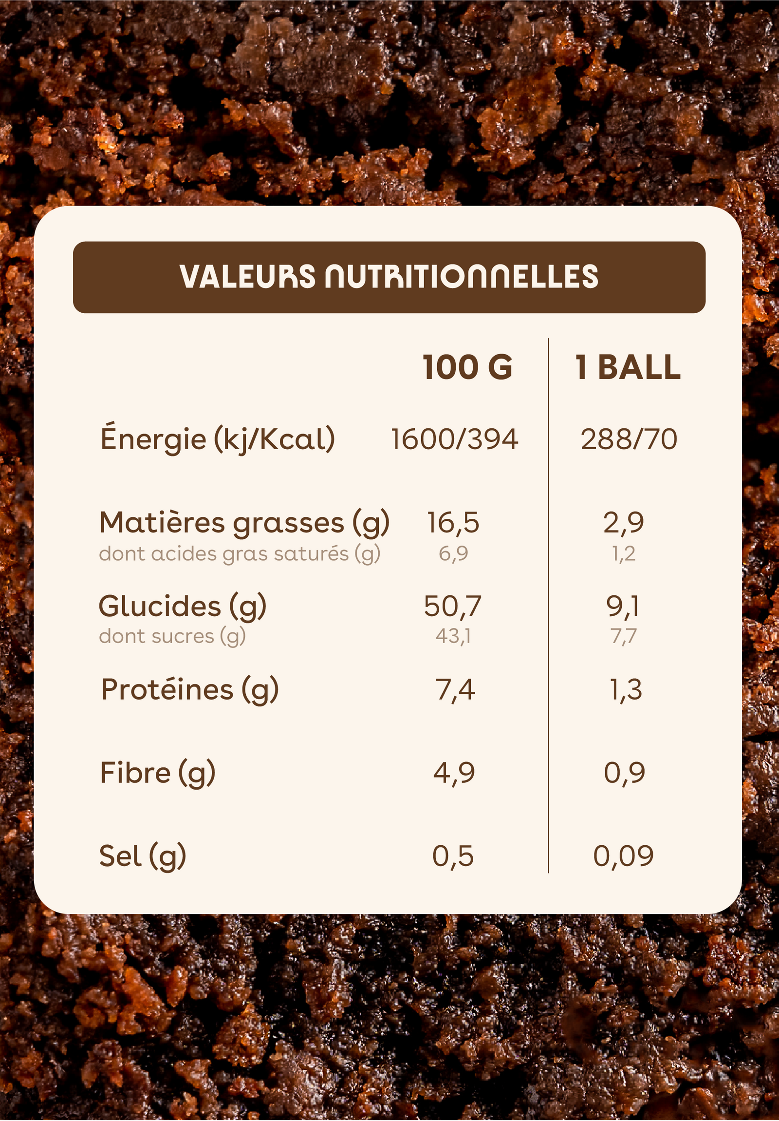 Monka Balls Brownie x 12 Boîtes