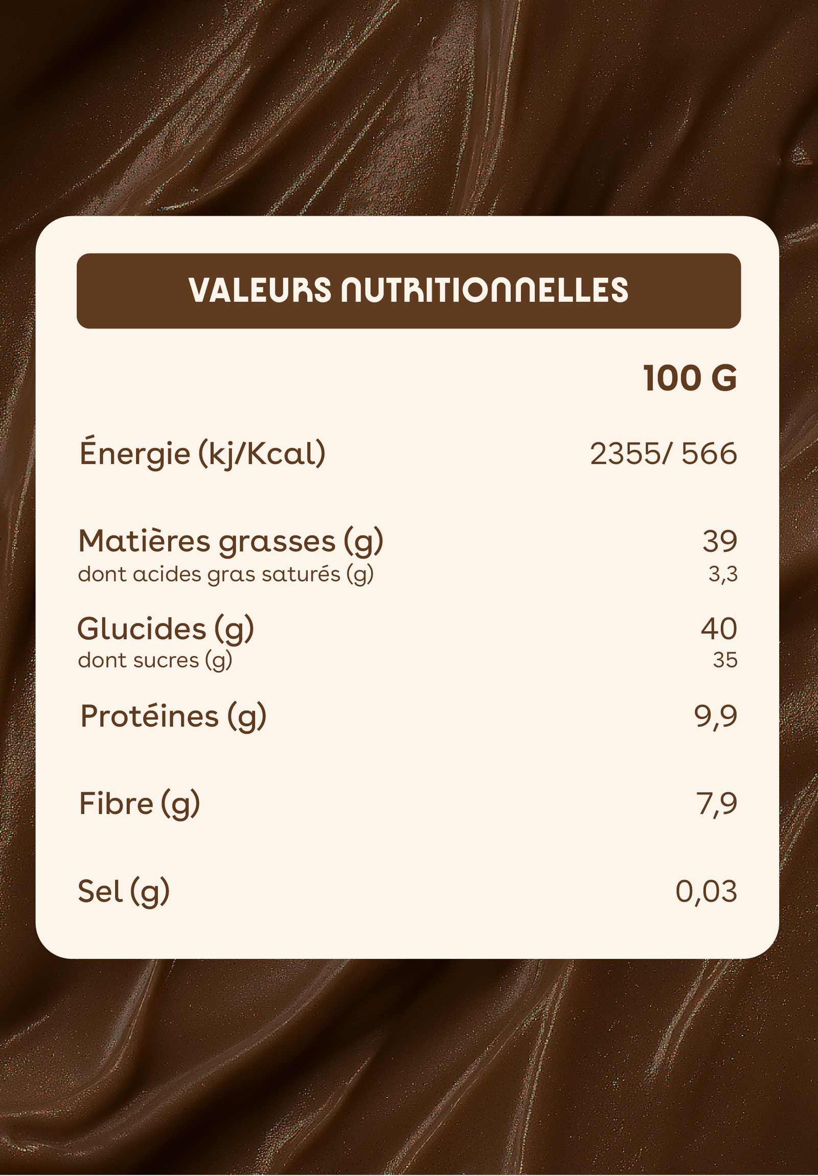 Gianduja Chocolat Noir