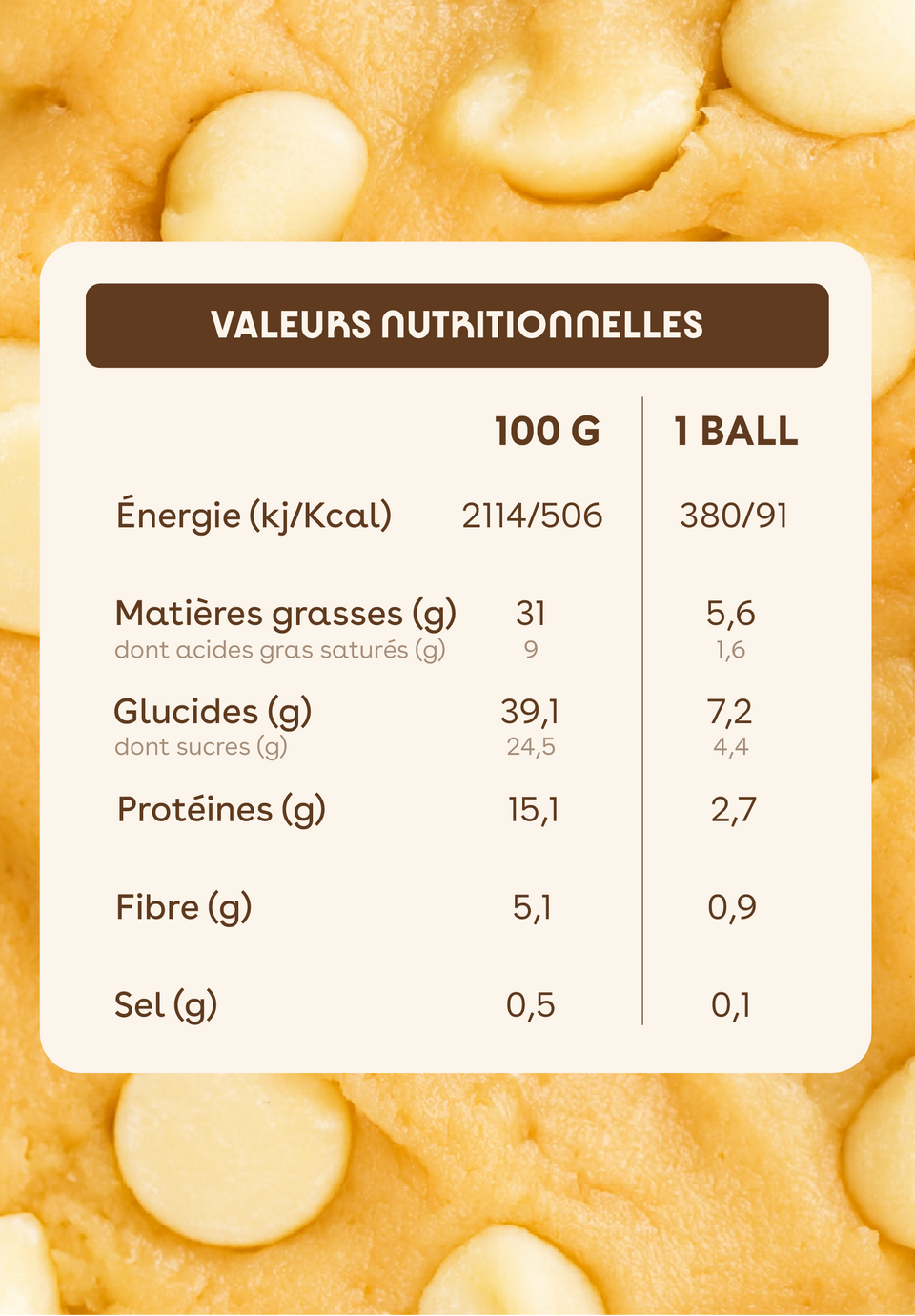 Energy Balls White Cookie