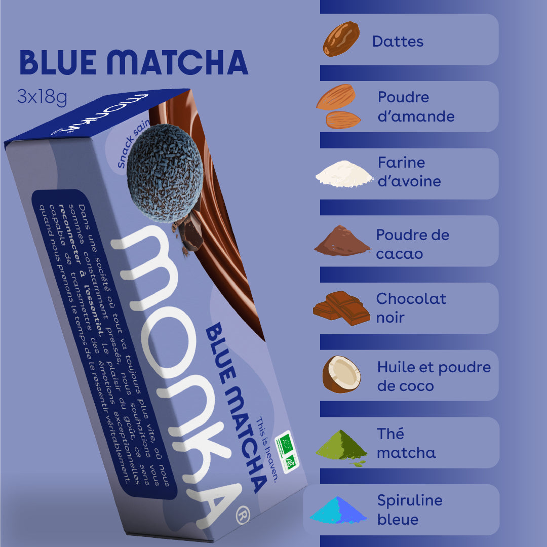 Monka Balls - Blue Matcha x12 boîtes